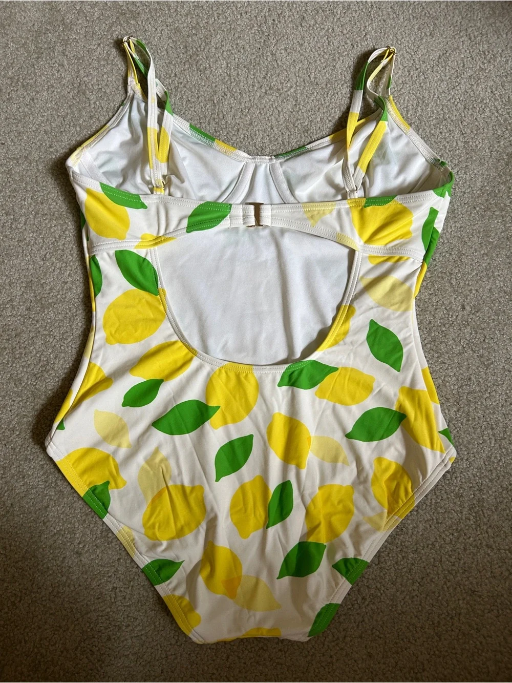 Kate Spade Lemon One-Piece Swimsuit Sz L